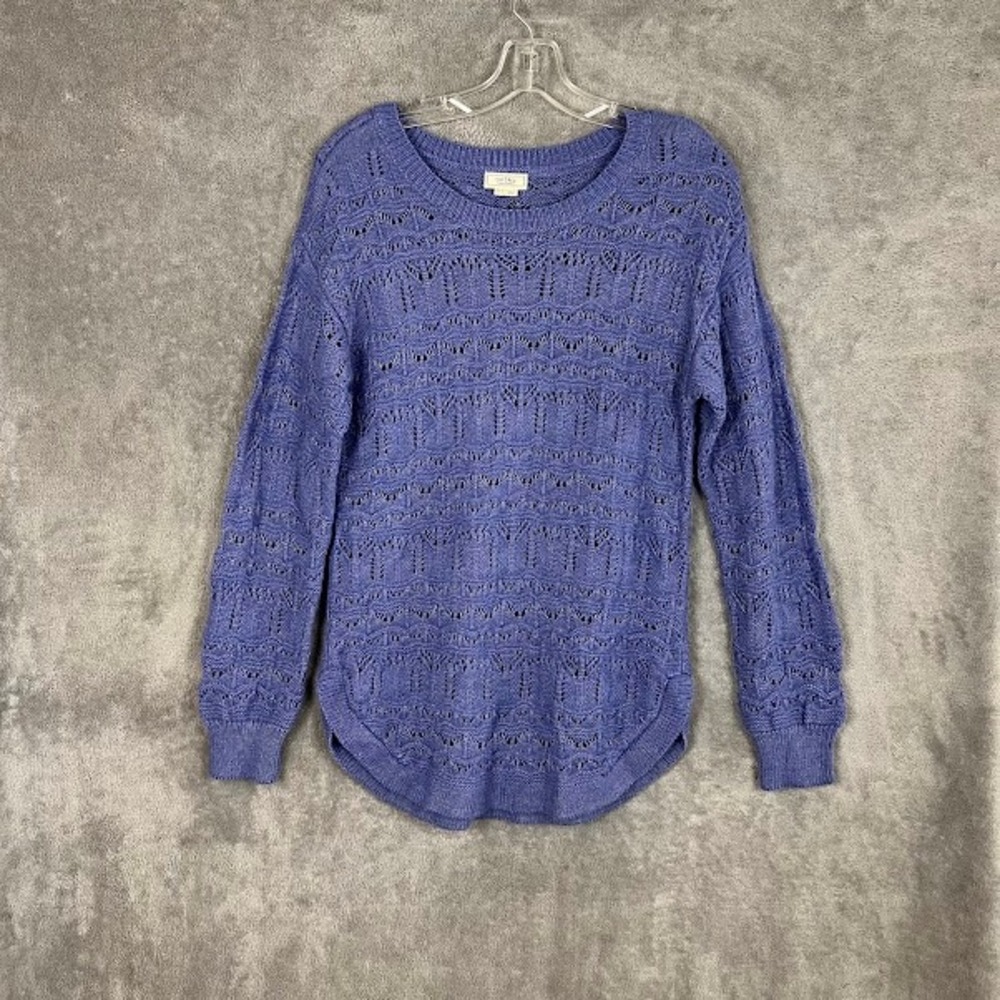 Fatface Sweater Womens 4 Open Knit Crochet Viscose Cottagecore Lightweight